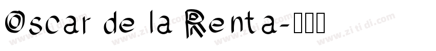 Oscar de la Renta字体转换